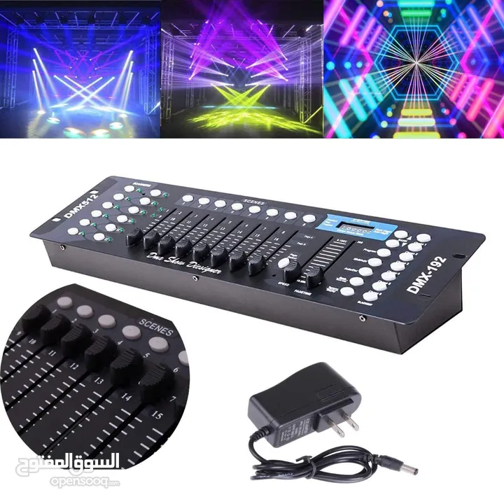 مكسر اضاءة 512 Stage DJ Light Controller Lighting,disco Mixer controller