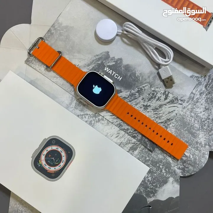 ساعة ابل ذكية الاصدار الاخير الترا سمارت ووتش الاحدث Ultra Smart Watch 2024+