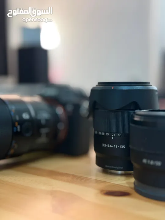 Sony A7iii with 3 lens