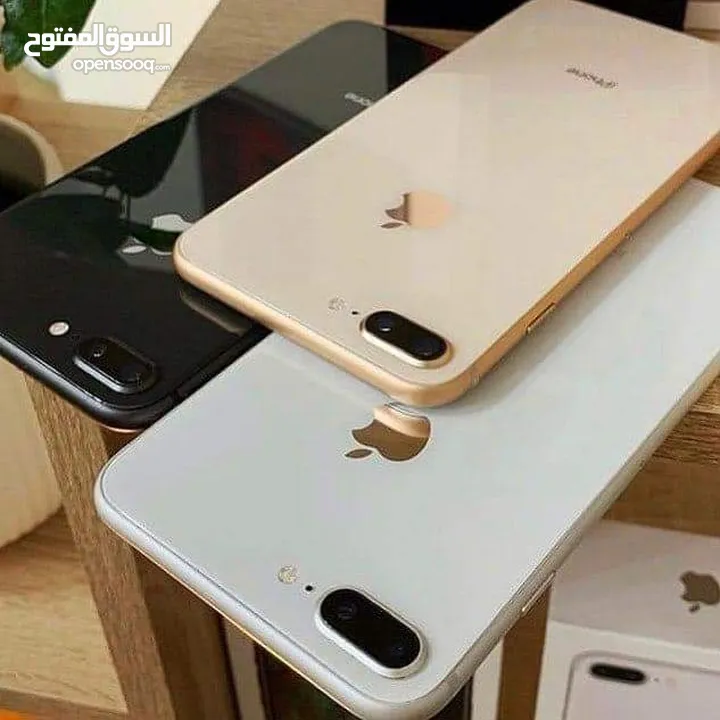 ايفون  8 بلس الاصلي جيجا 64 بطاريات مشكل نهايي أغراضة والكرتونه الأصلية متوفر توصيل