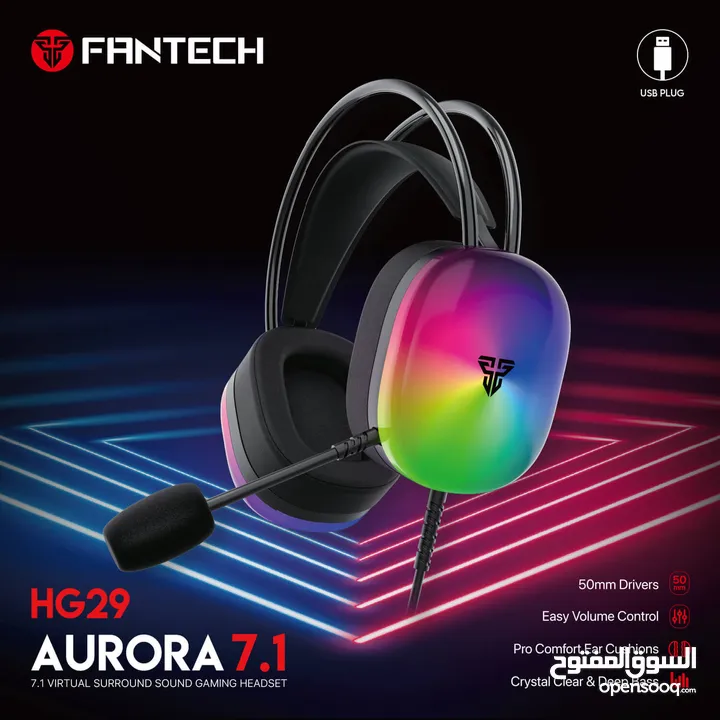 FANTECH AURORA HG29 7.1 SURROUND SOUND GAMING HEADSET