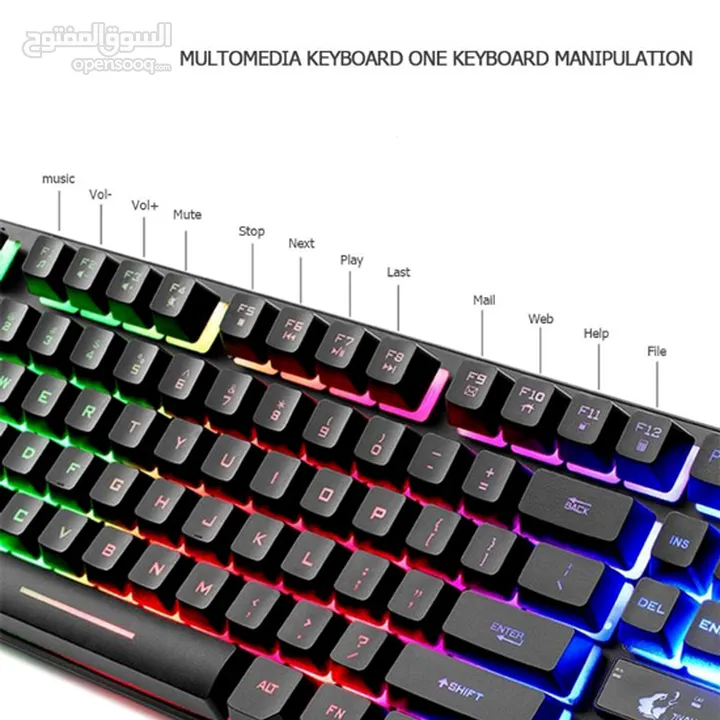 ZIYOULANG K2 RGB TKL MECHANICAL GAMING KEYBOARD BLUE SWITCH - BLACK