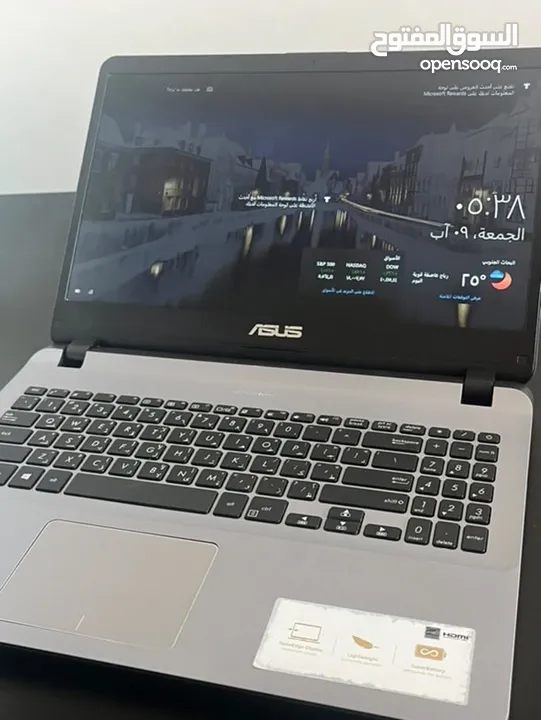 لابتوب asus x507u وتخزين 256 جيجا