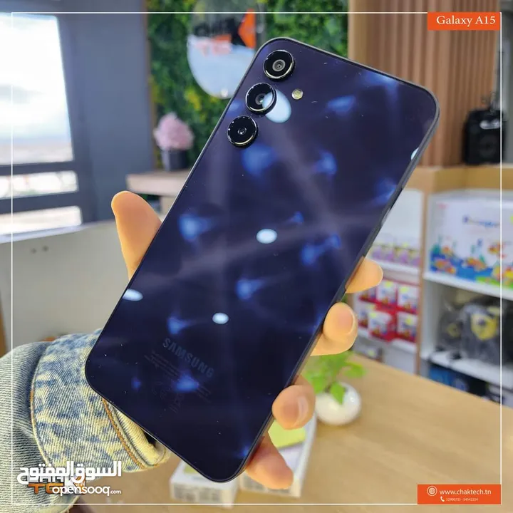 مستعمل اخو الجديد Samsung A15 رام 8 و 12 و 16 جيجا 128 و 256 أغراضة والكرتونه الأصلية متوفر توصيل