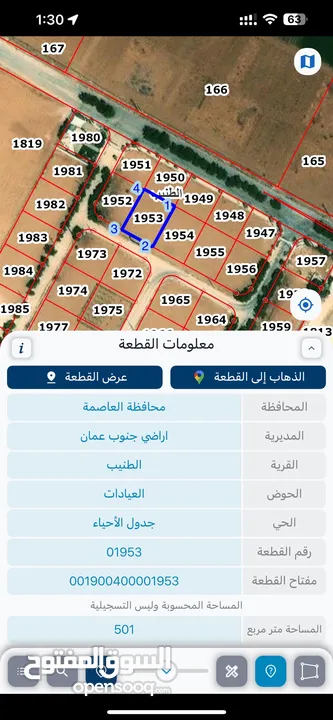 ارض للبيع في الطنيب
