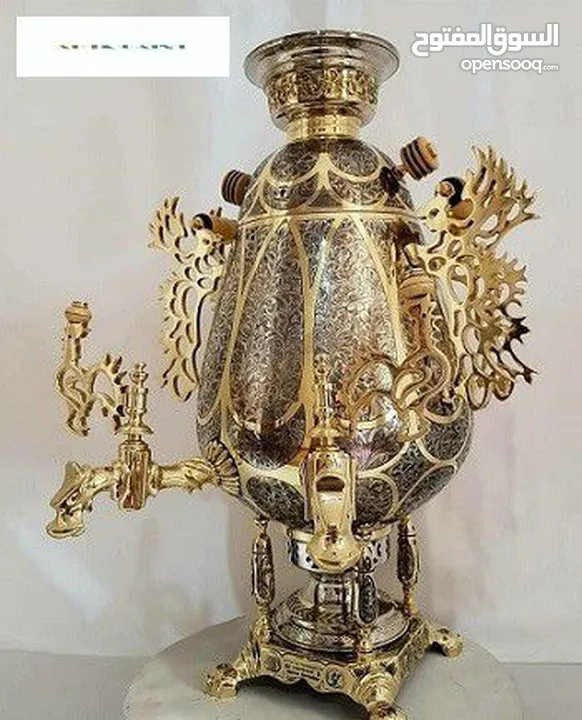 سماور الفحم النحاسية الفاخرة