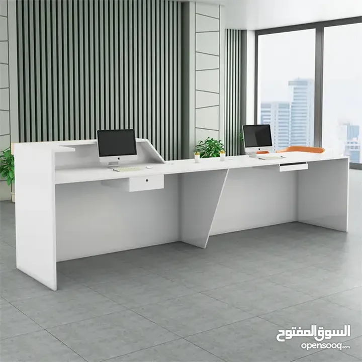 Reception Counter with LED lights High Quality office furniture  Reception Desk