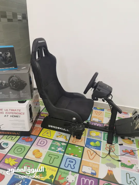 Logitech G920+ pedals + shifter +Dead skull seat