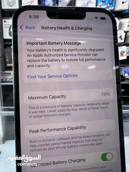 Used iPhone 13 Pro (256 GB) ايفون 13 برو  256 جيجابايت مستعمل بحالة ممتازة  غير مفتوح او مصلح نهائي