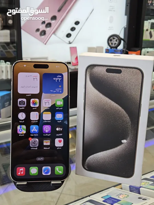 Apple Iohone 15 Promax(256GB 15 برو ماكس (256) جيجا وارد الشرق الاوسط