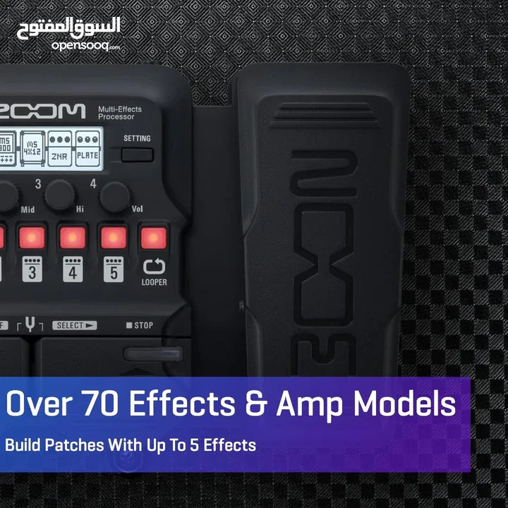 ‏Zoom G1X Four Multi Effects Processor with Expression Pedal