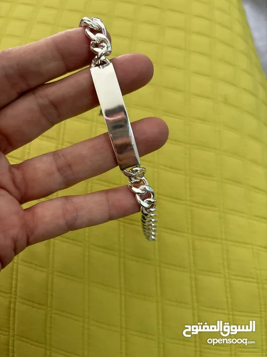 Sterling silver bracelet unisex اسواره فضه اصلي غير مستعملة - اطلاقا