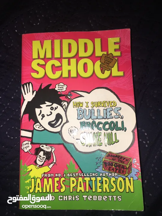 Middle school book(how I servived bullies broccoli snake hill)