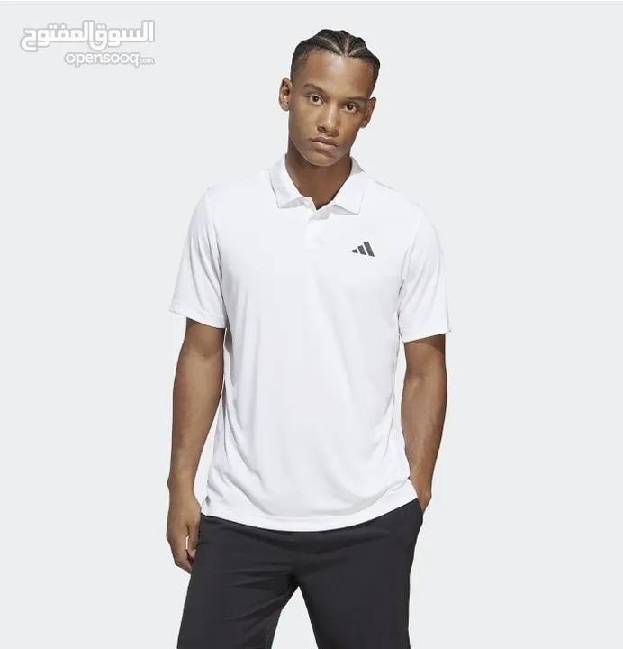 White T-shirt Adidas (polo) تيشيرت أبيض أديداس أصلي