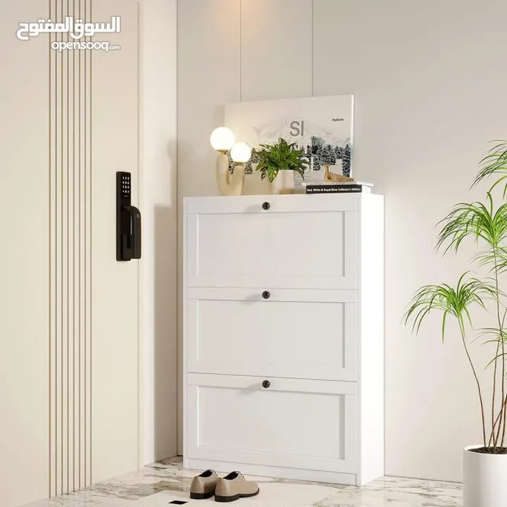 خزانة واحدة تغيّر شكل مدخل بيتك! خزانة أحذية قلابة عصرية وموفرة للمساحة نظّمي مدخل منزلك بذكاء