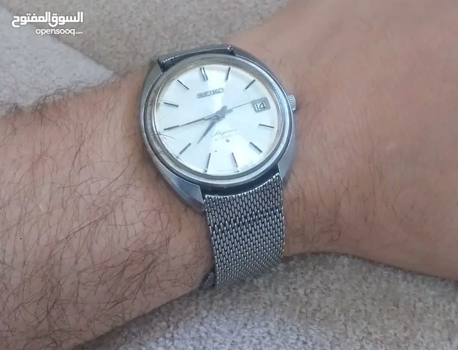 ساعة معدنية سيكو صناعة يابانية أصلية
