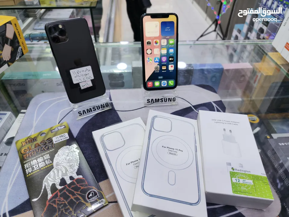 تفاح الاصلي عناا Iphone 11 pro جيجا 64 بطارية 72 مش مفتوح فحص الحبه معها بكج هدية متوفر توصيل