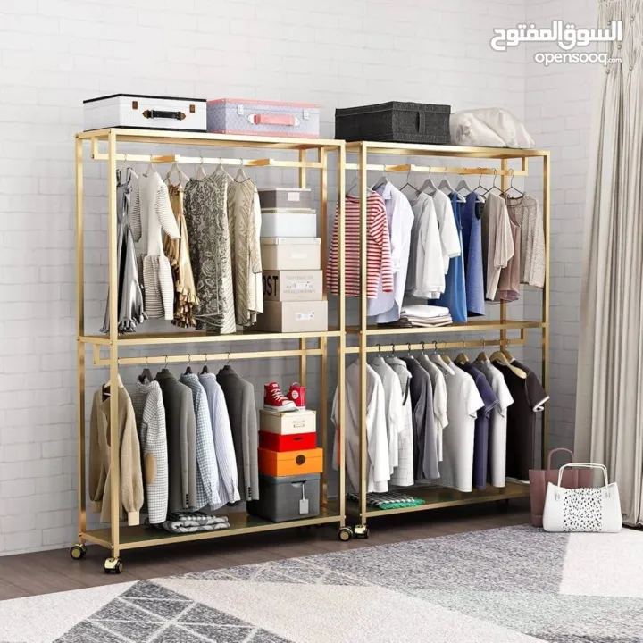 منظم ملابس قائم بذاته مزدوج الطبقات – تصميم عملي وفخم