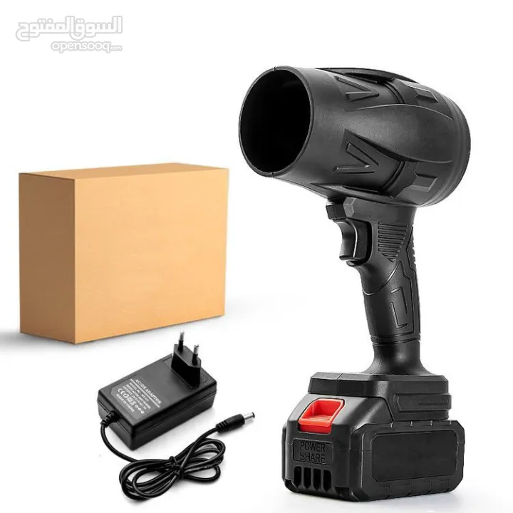 منفاخ الهواء التيربو المحمول Mini Turbo Jet Blower  يتميّز بمحرك قوي بدون فرشاة تصل سرعته إلى 130