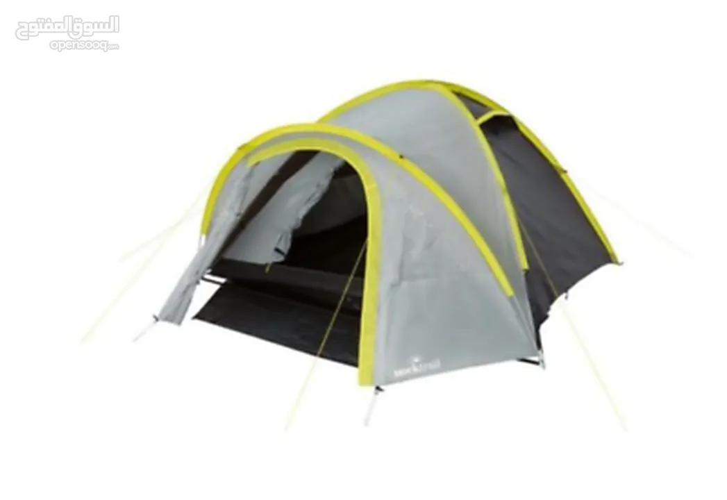 خيمة رحلات ROCKTRAIL Germany 1/3/4 Person Tent Grey Family Camping Festival  Dome أخضر او ازرق