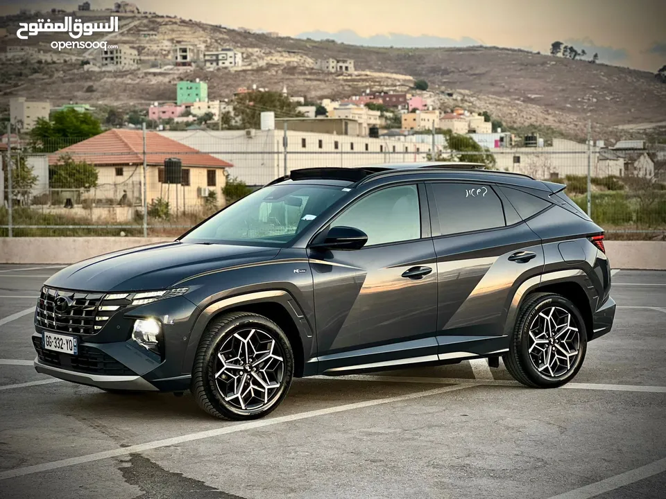 هونداي توسان N-Line /2022 فل الفل فتحة سقف بانوراما  2x4 ///240Hp   ( Haybrid) 1600cc