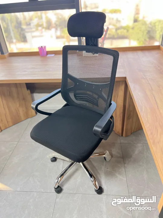 كرسي شبك متحرك طبي كرسي موظف كرسي ظهر متحرك وايدي متحركة دعم اسفل الظهر باقل سعر Office Chair
