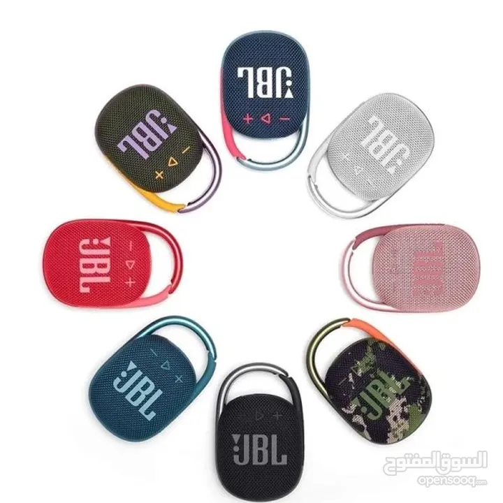JBL Clip 4 Portable Mini Bluetooth Speaker Pink  مكبر صوت جي بي ال كليب 4 صغير محمول يعمل بالبلوتوث