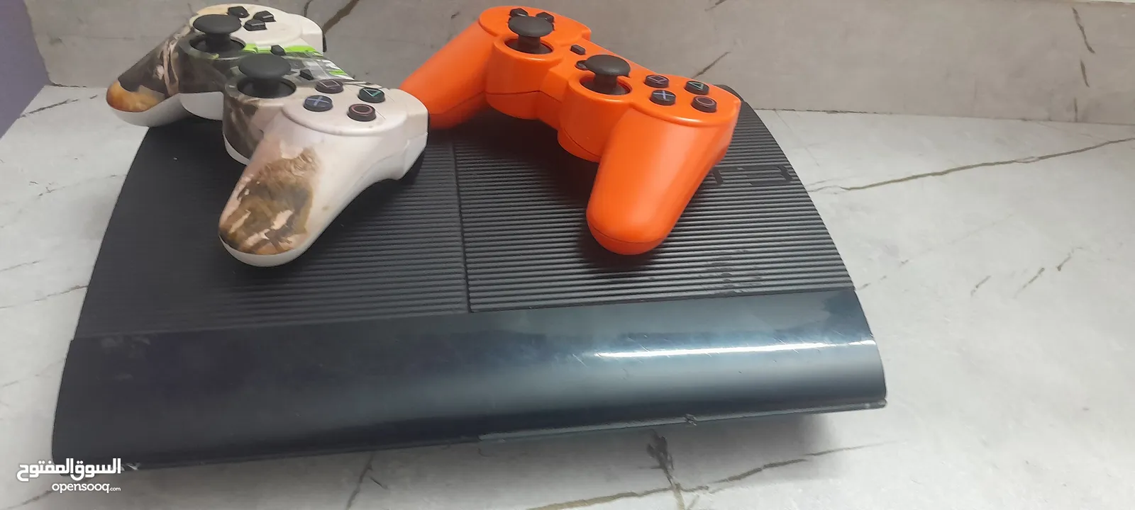 Clean used playstation 3 with two controllers, hdmi cable, charger and power cable