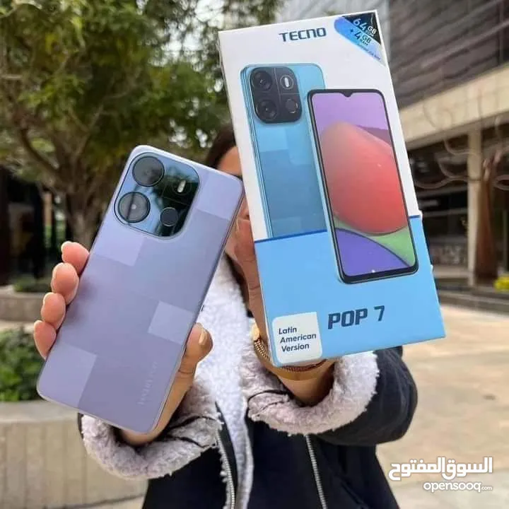 مستعمل ايام pop 7 smart 7HD رام 4 جيجا 64 متوفر توصيل وهدية