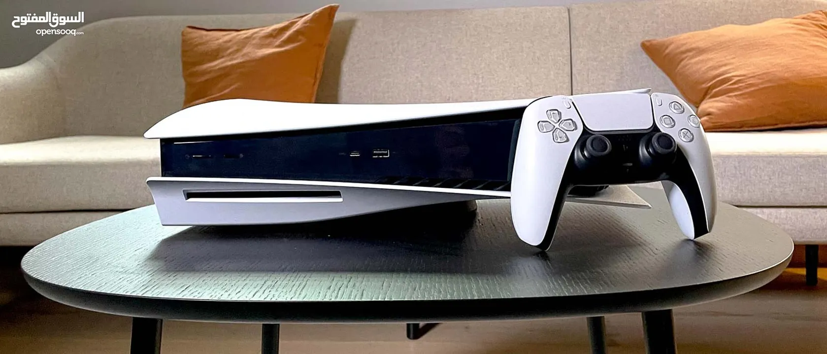 Ps5 في حالة الوكالة استعمال شهر واحد مع ايدين ثنتين حجم 1تيرا بايت