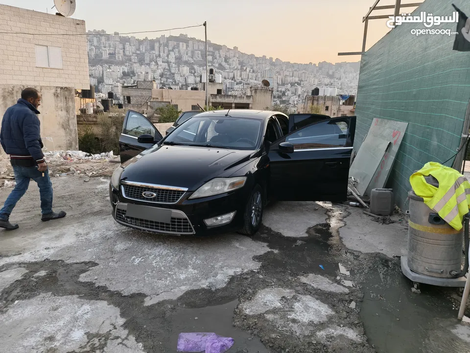 فورد مونديو 2008 فرش جلد مطور وجير الف الف فتحة سقف تشغيل بصمة مفتاحين كشافات