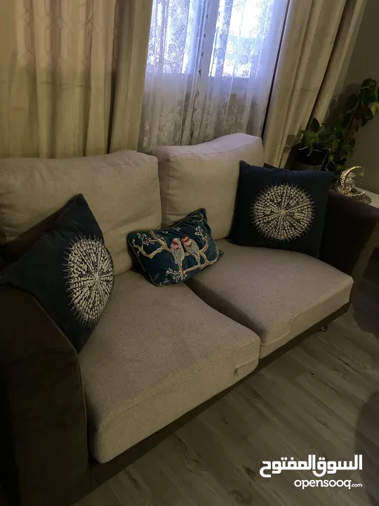 Beige color sofa