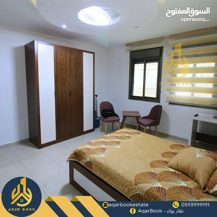 استوديو مفروش في الطيرة مناسب للموظفين من كافة الفئات للايجار