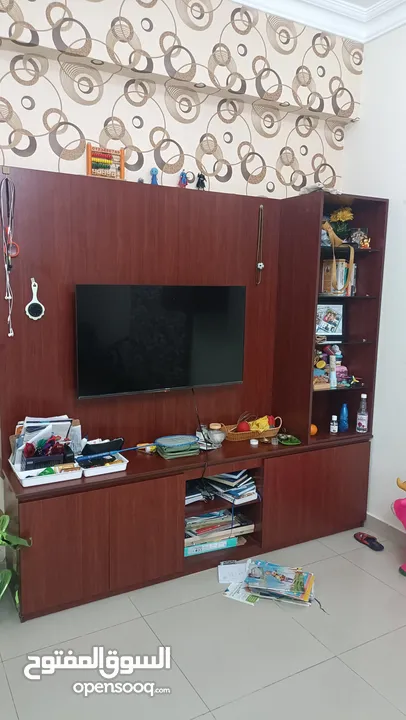 bookshelf,showcase along withTV stand