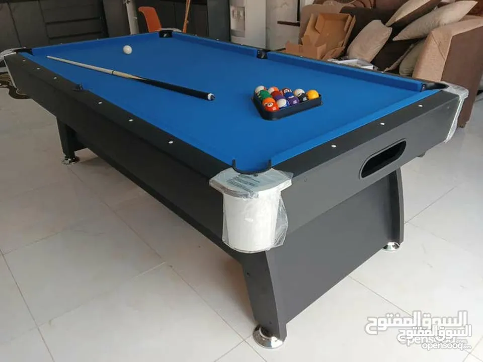 بلياردو جديد بالكرتونه فل إضافات 8 قدم
