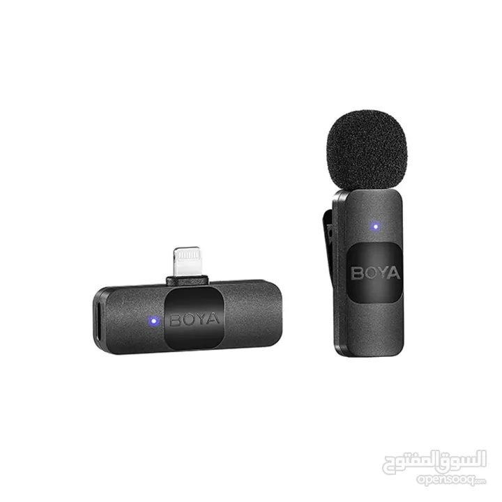 BOYA BY-V1 Ultracompact 2.4GHz iPhone Wireless Microphone System (One Mic) مايكرفون لاسلكي ايفون