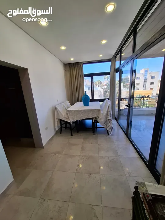 شقة طابقية فاخرة نصف مفروشة - الروابي (عمارة عائلية) Luxury Semi-Furnished Apartment for Rent