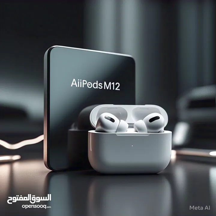 ومحسنًا. بطارية طويلة الأمد، وارتباط"استمتع بتجربة صوتية فائقة مع Airpods M12! سماعات لاسلكية