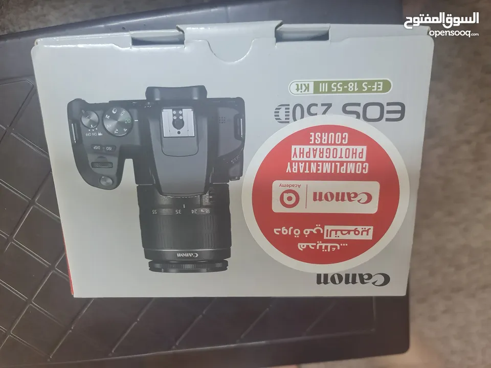 كامير كانون جديدة غير مستخدمة EOS  250D