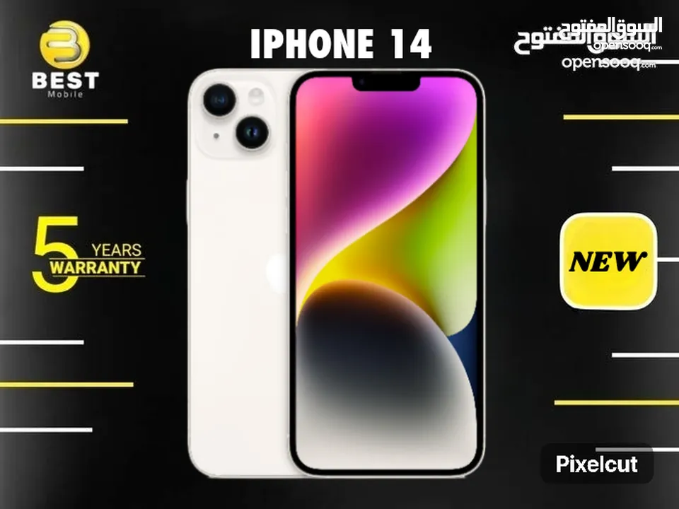 متوفر جديد ايفون 14 //  ( iphone 14 (128 GB new