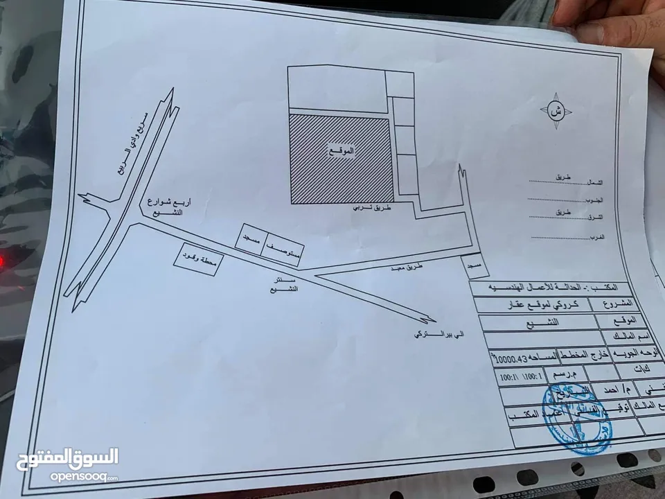 ارض للبيع هكتار او هكتار ونص ملك اورق سليمه مكان تاجوراء النشيع للإستفسار ع