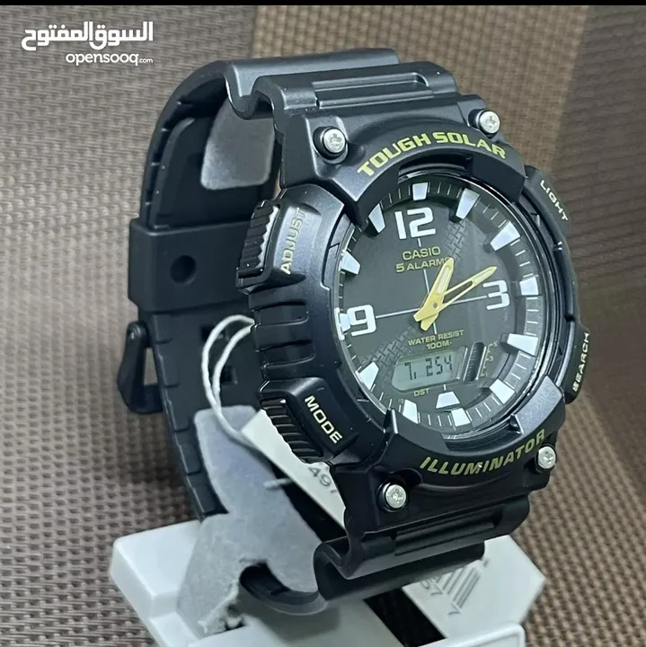 ساعه  كاسيو على الطاقه الشمسيه وساعه كلاسيك جديد