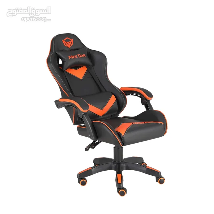 Meetion CHR04 Black & Orange Professional Gaming Chair كرسي العب ميشن جودة عالية