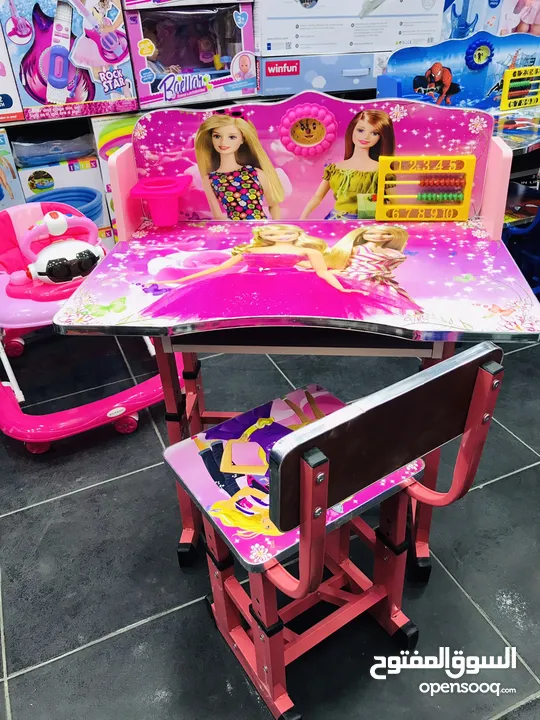 السعر 23 شامل التوصيل داخل عمان عرض خاص على مكتب الدراسة للاطفال مع مقعد فقط من island toys