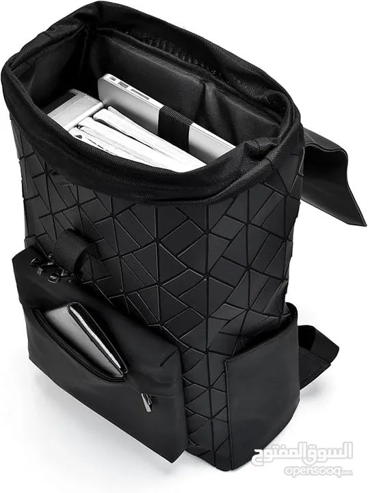 Shock Absorbing Waterproof Laptop Backpack with shoulder strap 15.6” -Black حقيبة شنتة لابتوب