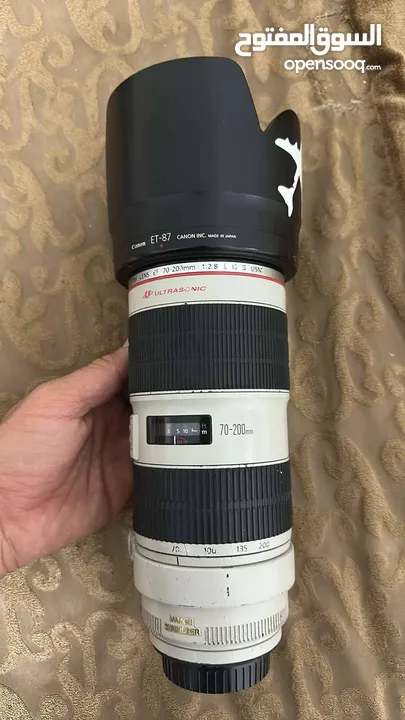 عدستين للبيع كانون 70-200 و توكينا وايد 11-16 استعمل خفيف للكانون