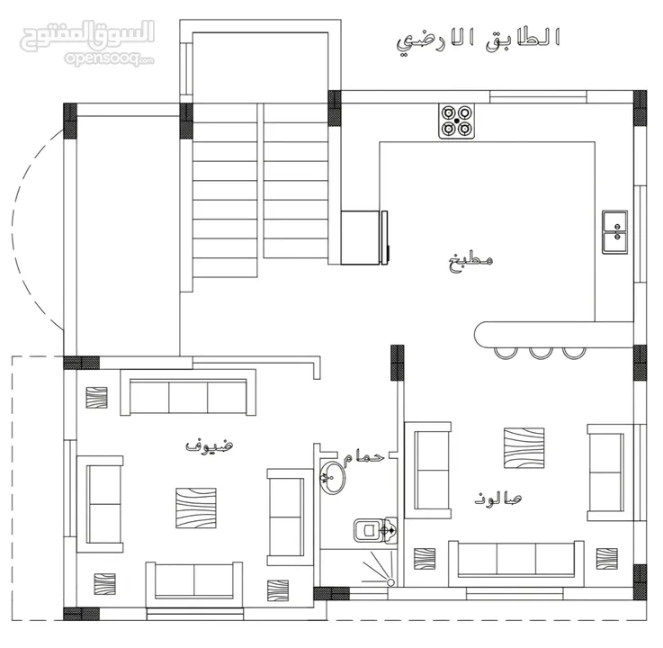 بيت مستقل 180 متر صانور