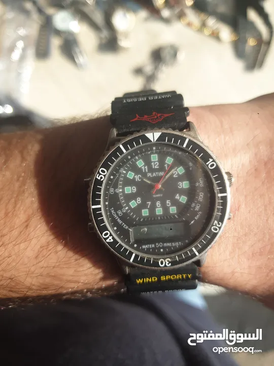 ساعه بلاتيني  ياباني  فرنسي