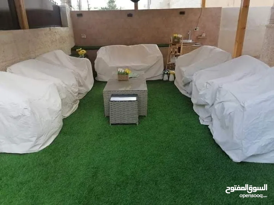 كفرات وتر بروف لحماية الرتان والمراجيح والكراسي وعش البلبل والجلسات الخارجية والباربيكيو