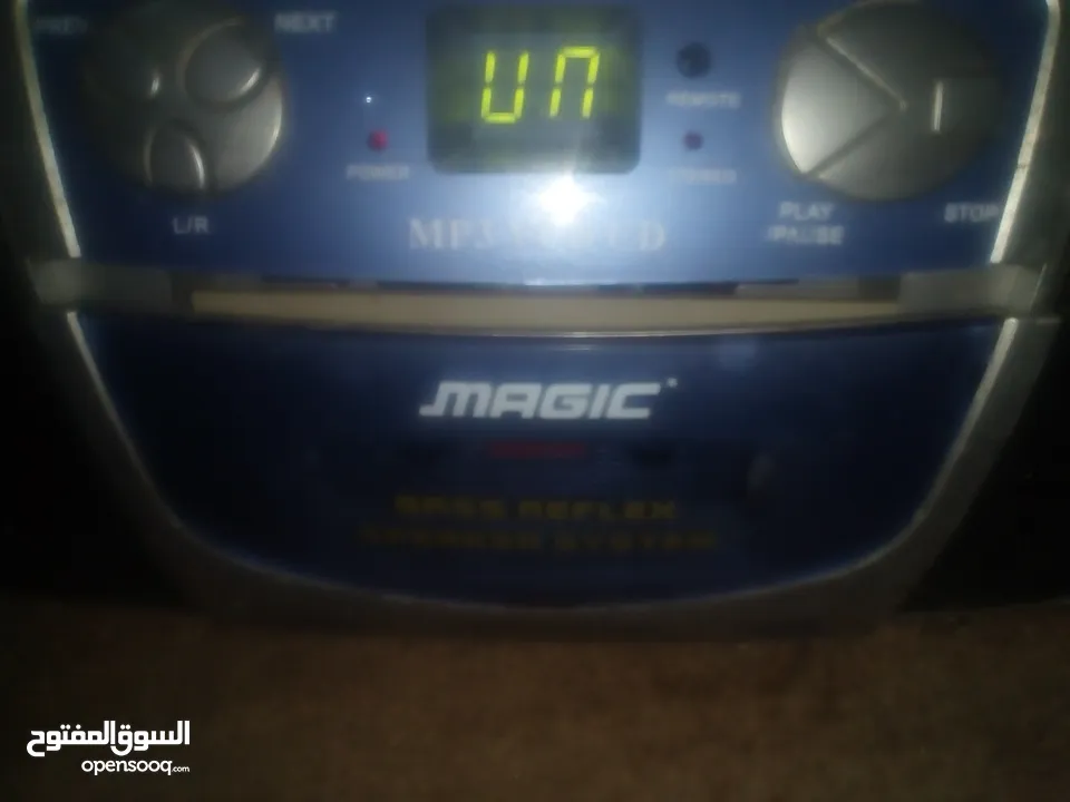 مسجل كاسيت magic   ديفدي راديو